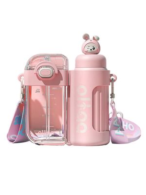 Little Surprise Box, 2PCS Set of adjustable snap button closure & Silicone Teether Flap Bibs