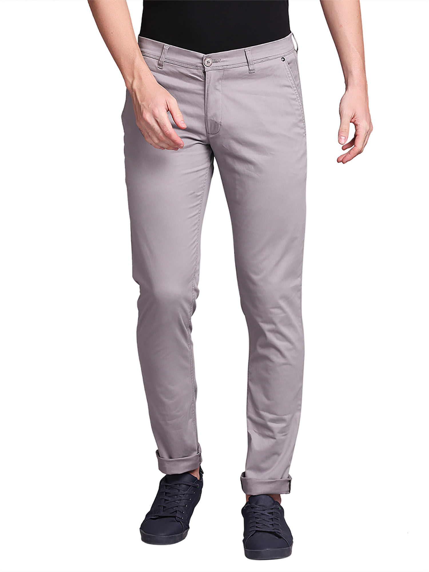 Buy Parx Dark Grey Trousers 