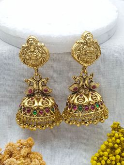 GRIIHAM - Premium Gold Plated Cute Jhumki Earrings