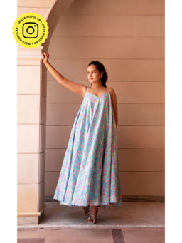 POMCHA - Pastel Blue Kapaas Sleeveless Dress