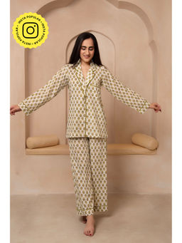 POMCHA - Dhoop Chaav Saanjh Green Co-Ord (Set of 2)