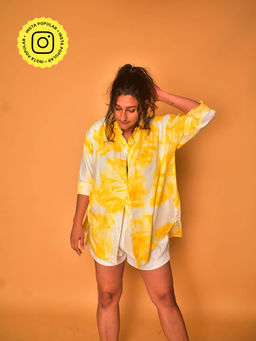 WHY SO BLUE - Viva Yellow Tie and Dye Shirt