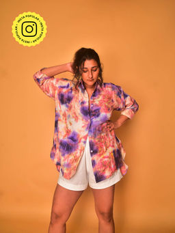 WHY SO BLUE - Sway Multi-Color Tie and Dye Shirt