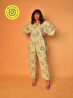 WHY SO BLUE - Mala Green Co-Ord (Set of 2)