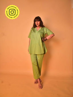 WHY SO BLUE - Panna Solid Co-Ord (Set of 2)