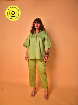 WHY SO BLUE - Panna Solid Co-Ord (Set of 2)