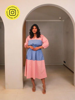 WHY SO BLUE - Polly Long Dress - Multi-Color