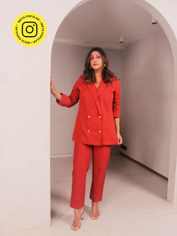 WHY SO BLUE - Dee Red Co-Ord