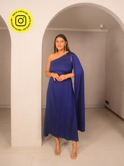 WHY SO BLUE - Selene Modal Evening Blue Dress
