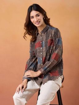 Fabindia - Multi-Color Printed Regular Fit Shirt