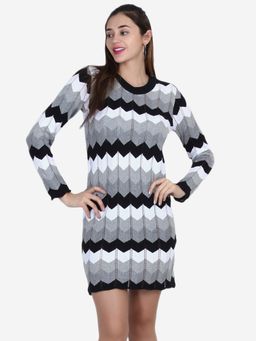 JOE Hazel - Black Colour French Riviera Stripe Dress