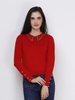 JOE Hazel - Women Red Madeline Jumper Sweater