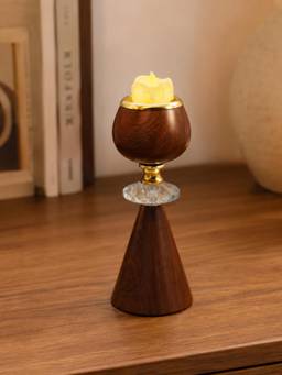 ELARE - Candle Holder For Home Decor Metal Tealight & Diya Stand