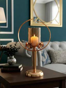 ELARE - Orbital Candle Holder With Glass