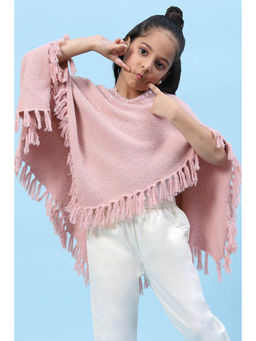 Biba - Pink Nylon Yarn Dyed Poncho