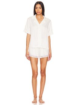 Flora Nikrooz - Selena Charmeuse Notch Pajama Set