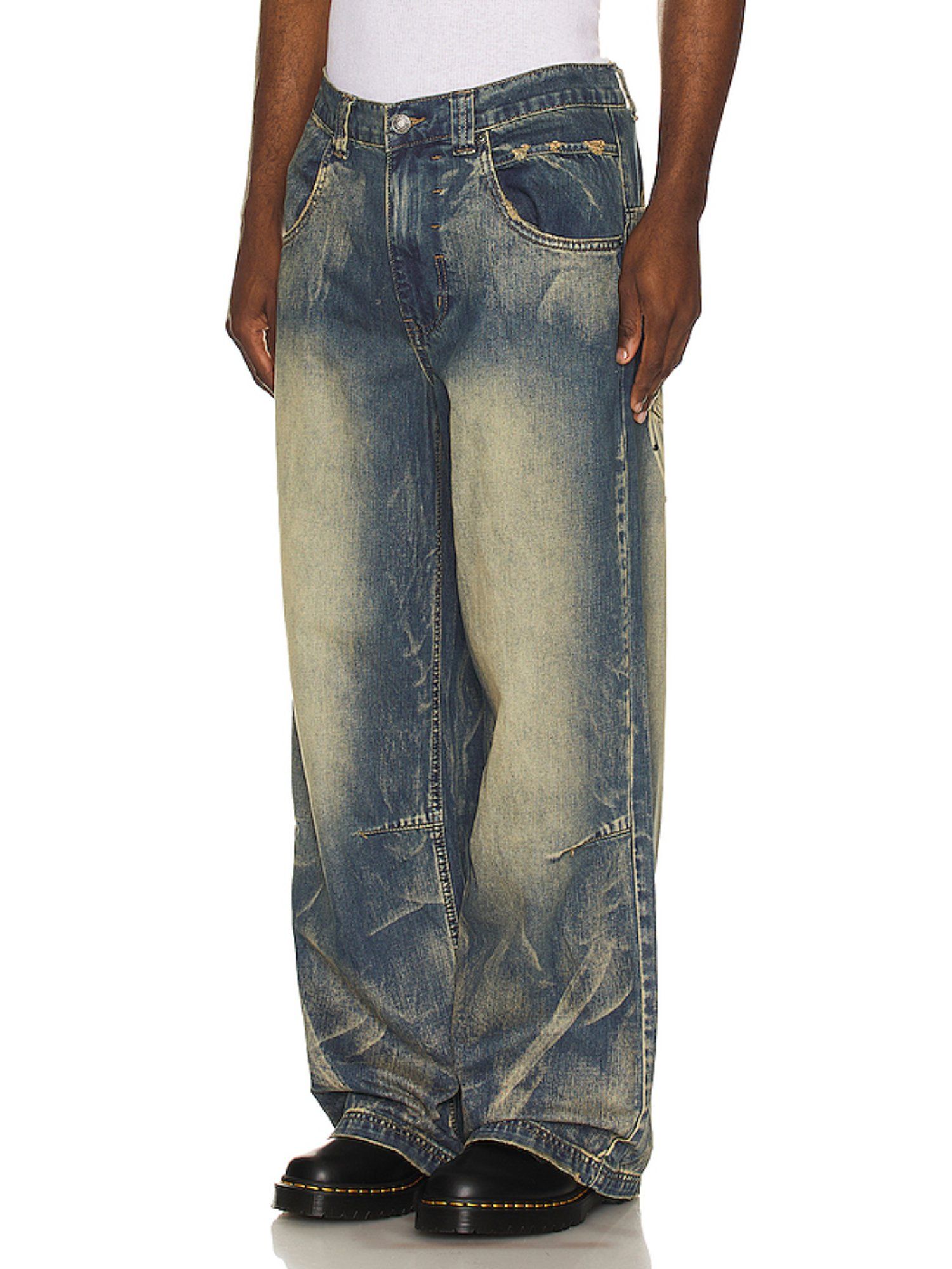 w32 Jaded london Ethereal Colossusjeans￼ Buy Jaded London Wing Print Studded Lowrise Colossus Jeans Online