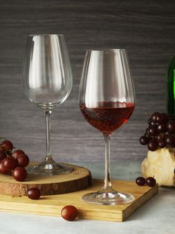 Trovea's - Sparkle And Sip: Premium Crystal Wine Glass, Set of 2, 350 ml