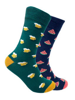 Mint & Oak - Summertime Sips Socks for Men