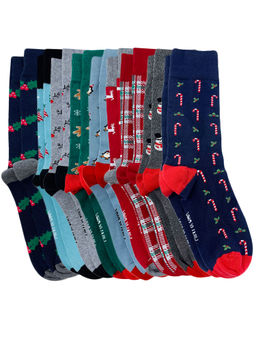 Mint & Oak - Giftbox of 9 - Jolly holidays Socks for Men