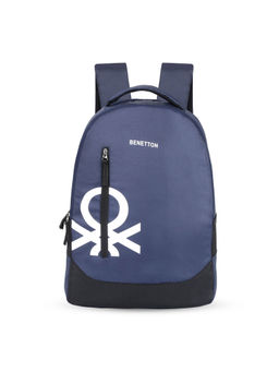 United Colors of Benetton - Sable Unisex Polyester Non Laptop Backpack Navy Blue (M)