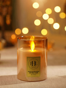 Pure Home + Living - Amber LED Flickering Flame Candle