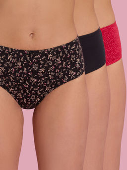 Nykd by Nykaa - Mid Rise Hipster Panty with Outer Elastic-NYP100-Assortment 15