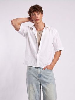 NISHORAMA - White Solid Shirt