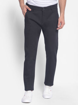 CRIMSOUNE CLUB - Mens Black Straight Trousers