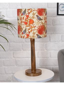 Homesake - Table Lamp Wood Nordic Stick Birds Shade