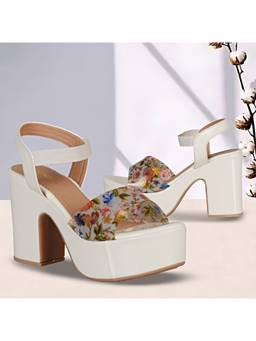DENILL - Grey Synthetic Leather Heels