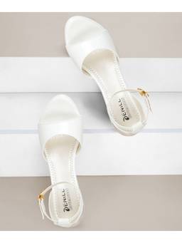 DENILL - White Patent Leather Heels