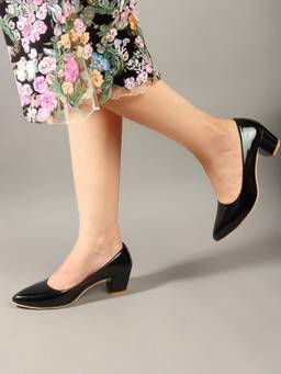 DENILL - Black Patent Leather Heels