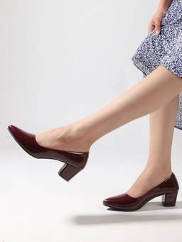 DENILL - Brown Patent Leather Heels