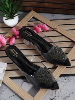 DENILL - Black Synthetic Heels