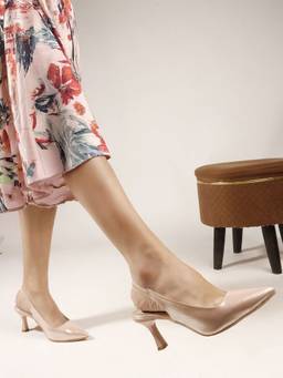 DENILL - Pink Synthetic Leather Heels