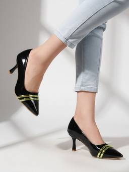 DENILL - Black Patent Leather Heels