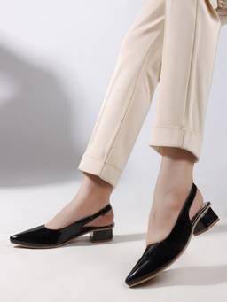 DENILL - Black Patent Leather Heels