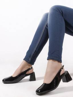 DENILL - Black Synthetic Heels