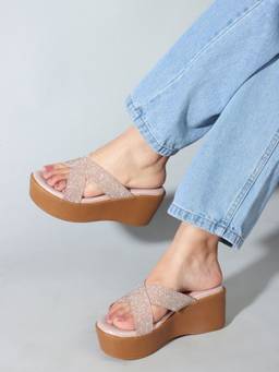 DENILL - Pink Synthetic Heels