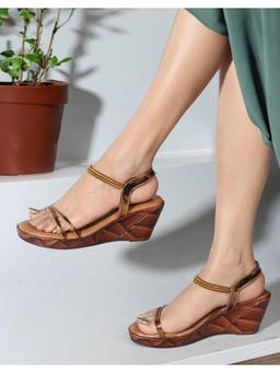 DENILL - Copper Synthetic Leather Heels