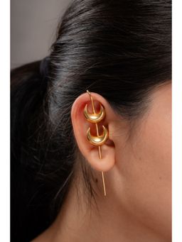 AARSEE OFFICIAL - Anti-Tarnish 22Kt Gold-Plated Boho Needle Earcuff-Single