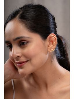 AARSEE OFFICIAL - Anti-Tarnish 22Kt Gold-Plated Statement Bugaadi-Pair Earrings