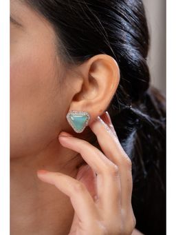 AARSEE OFFICIAL - Pastel Green Monalisa Studs