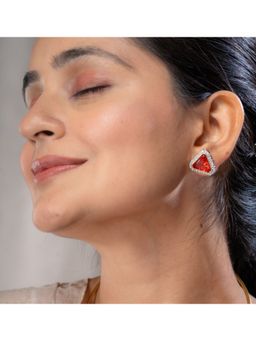 AARSEE OFFICIAL - Red Monalisa Studs