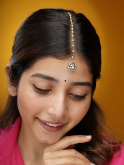 AARSEE OFFICIAL - Polki Drop Maangtika