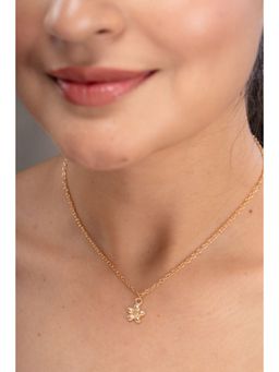 AARSEE OFFICIAL - Anti-Tarnish 22Kt Gold-Plated Blossom Pendant