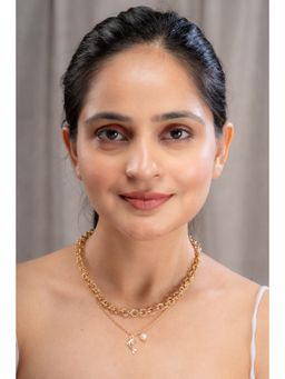 AARSEE OFFICIAL - Anti-Tarnish 22Kt Gold-Plated Dolphin Stackable Necklace