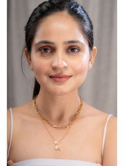 AARSEE OFFICIAL - Anti-Tarnish 22Kt Gold-Plated Elephant Stackable Necklace