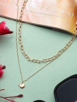 AARSEE OFFICIAL - Anti-Tarnish 22Kt Gold-Plated Apple Charm Stackable Necklace